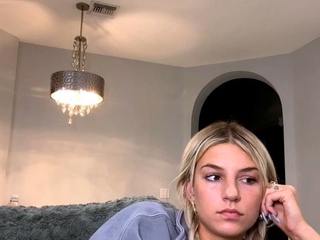 Curly Blonde Teen Records Solo Dildo Masturbation More at