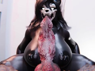 Hot 3D redhead licking a pussy while getting fucked